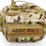 Військовий шеврон група крові койот AB(IV) Rh(-)