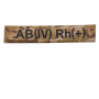 Військовий шеврон група крові мультикам AB(IV) Rh(+)