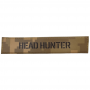 Шеврон Head Hunter рыжий пиксель