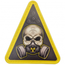 Шеврон Знак химического оружия с черепом