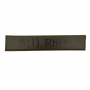 Військовий шеврон група крові темна олива O(I) Rh(+)