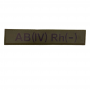 Военный шеврон группа крови темная олива AB(IV) Rh(-)