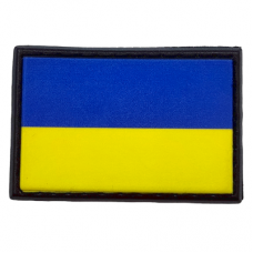 Нарукавний знак прапор України чорний 30*45 мм