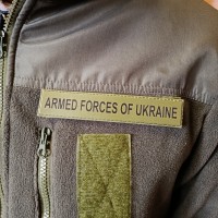 Нагрудний знак Armed Forces of Ukraine олива