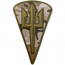 Шеврон герб морской пехоты ВСУ мультикам