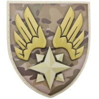 Шеврон ЗСУ А1977 зірка з крилами мультикам