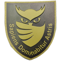 Шеврон ЗСУ із совою "Sapiens Dominabitur Astris" Розвідка олива