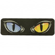 Шеврон Cat Eyes Laser Cut кольорові темна олива
