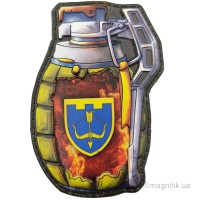 Шеврон граната ТрО 118 бригади ЗСУ Черкаси