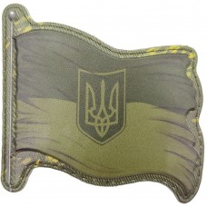 Шеврон флаг Украина олива