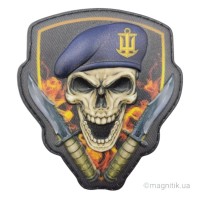 Шеврон Череп в береті морська піхота об'ємний