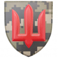 Шеврон ВСУ Противовоздушная оборона сухопутных войск ПВО пиксель