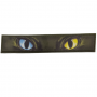 Шеврон Котячі очі 130*25 мм блакитно-жовті