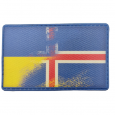 Шеврон прапор Ісландія - Україна