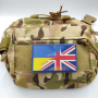Нашивка флаг Великобритания - Украина