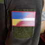 Нашивка флаг Латвия - Украина