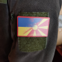 Нашивка флаг Северная Македония - Украина