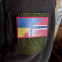 Нашивка флаг Норвегия - Украина