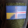 Нашивка флаг Исландия - Украина