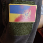 Нашивка флаг Монтенегро - Украина