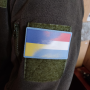 Нашивка флаг Люксембург - Украина