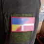 Нашивка прапор Данія - Україна