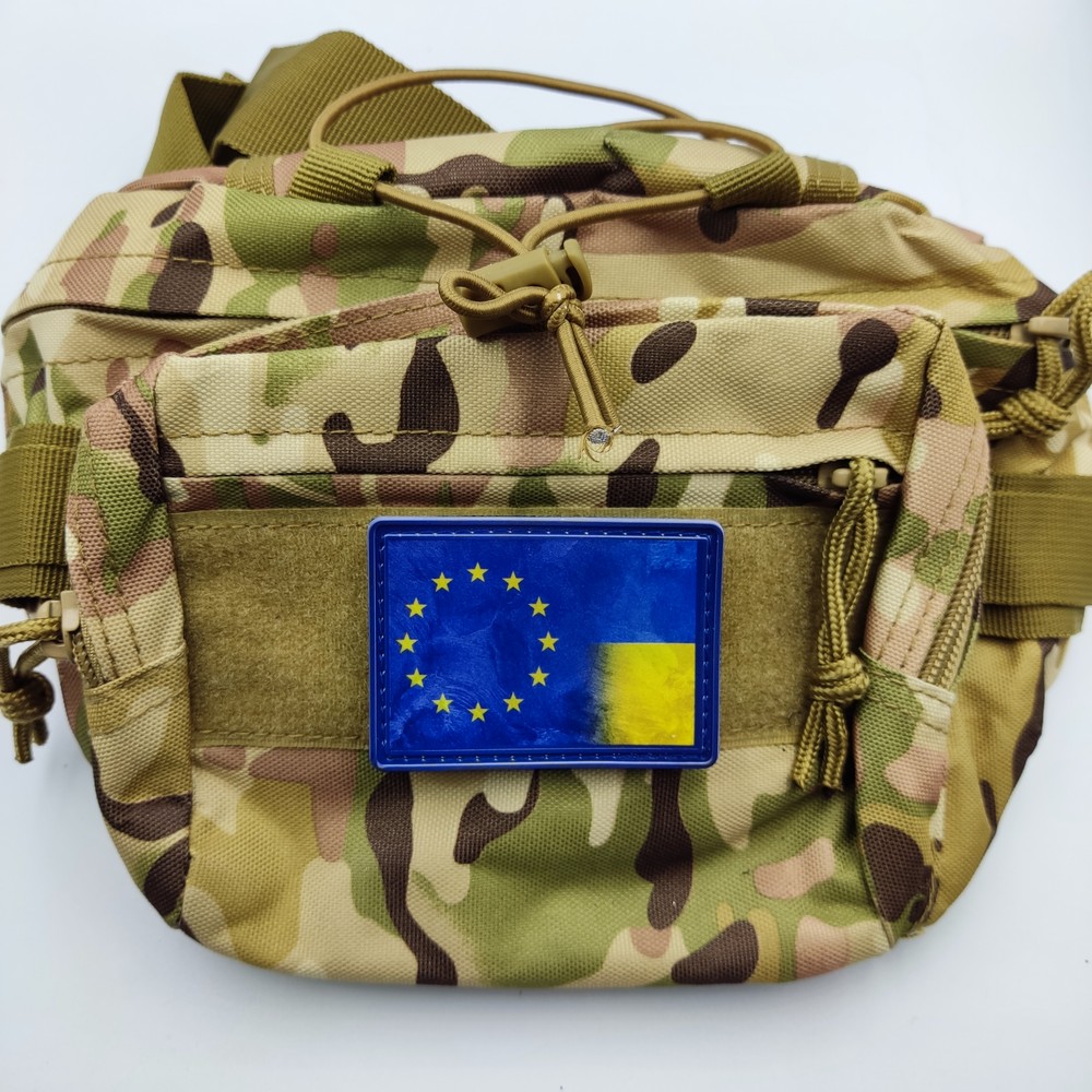 Нашивка флаг ЕС и Украина