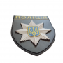 Нашивка Полиция МВД Украины чорно-біла