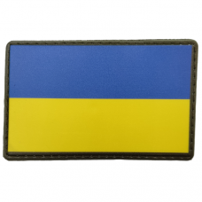 Шеврон Флаг Украины с оливковым ободком 50*80 мм