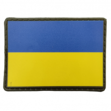 Шеврон прапор України олива 50*70 мм
