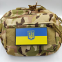 Нашивка Флаг Украины с гербом и оливковым ободком 50*90 мм