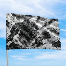 Оригинальный Флаг Крізь вогонь і дим