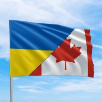 Флаги стран мира Канада - Украина