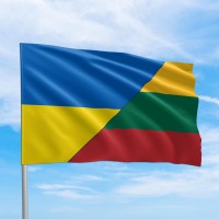 Флаги стран мира Литва - Украина