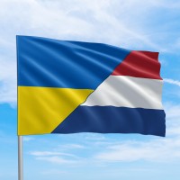 Флаги стран мира Нидерланды - Украина