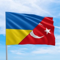 Флаги стран мира Турция - Украина