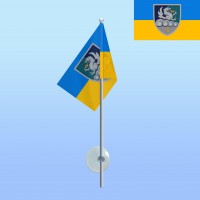 Прапор 32 ОАБрМП на паличці з присоскою