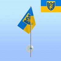 Прапор 103 ОБр ТрО на паличці з присоскою