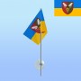 Прапор 38 ЗРП на паличці з присоскою