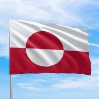 Прапори країн світу Гренландія автономна установча країна в складі Королівства Данія