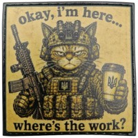 Шеврон Okay, I`m here...whre`s the work? cat