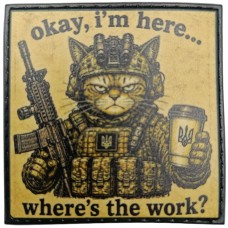 Шеврон Okay, I`m here...whre`s the work? cat