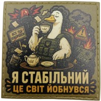 Шеврон Я стабільний Це світ йобнувся