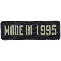 Шеврон Made in 1995 Laser Cut черный