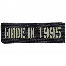 Шеврон Made in 1995 Laser Cut чорний