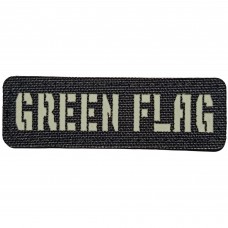 Шеврон Green flag Laser Cut чорний