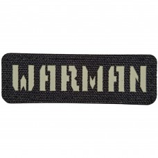 Шеврон Warman Laser Cut чорний