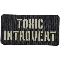 Шеврон Toxic introvert Laser Cut 