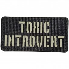 Шеврон Toxic introvert Laser Cut 