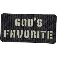 Шеврон God`s favorite Laser Cut 